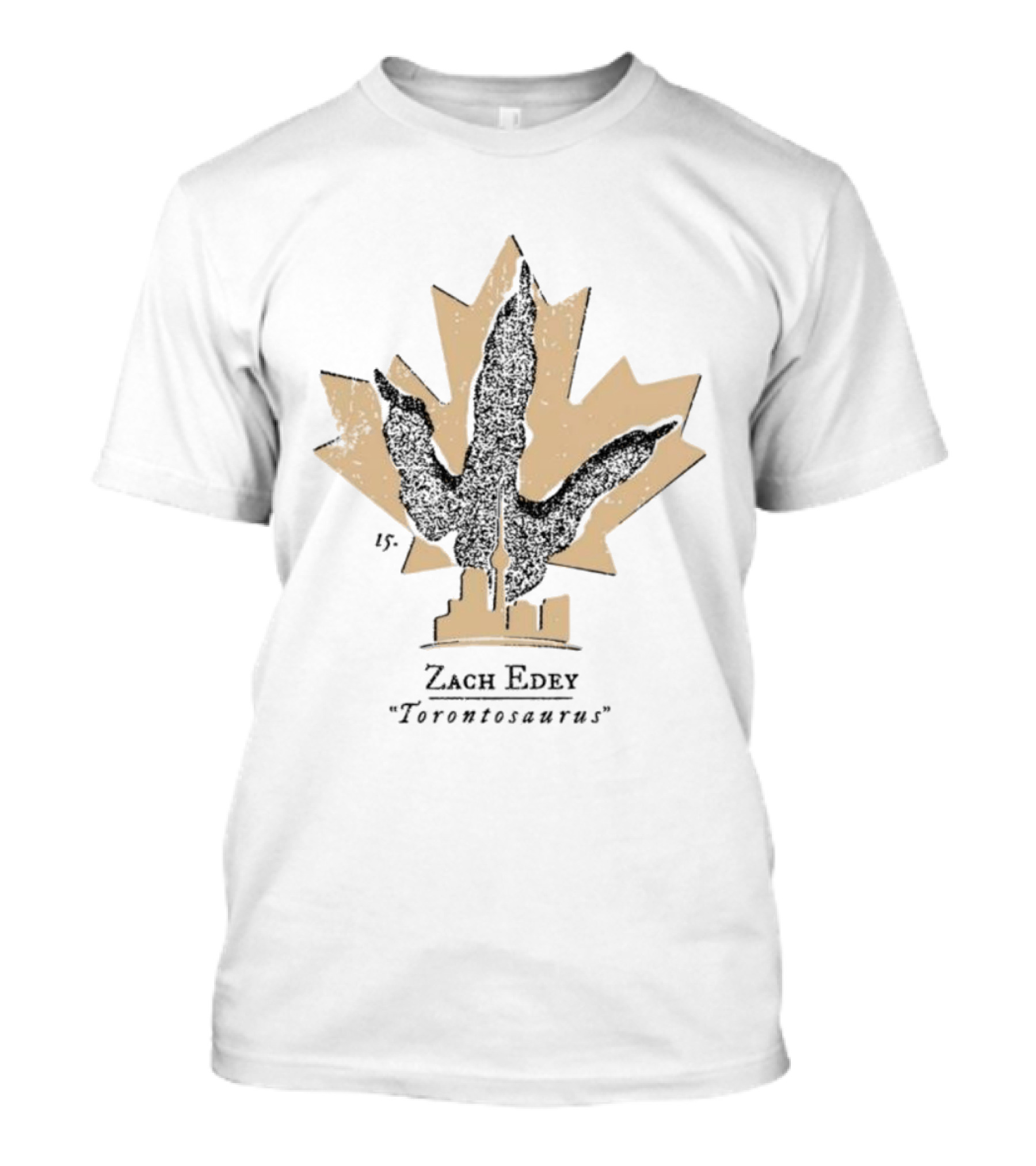 Purdue Boilermakers Zach Edey Torontosaurus Maple Leaf City Skyline T-Shirt