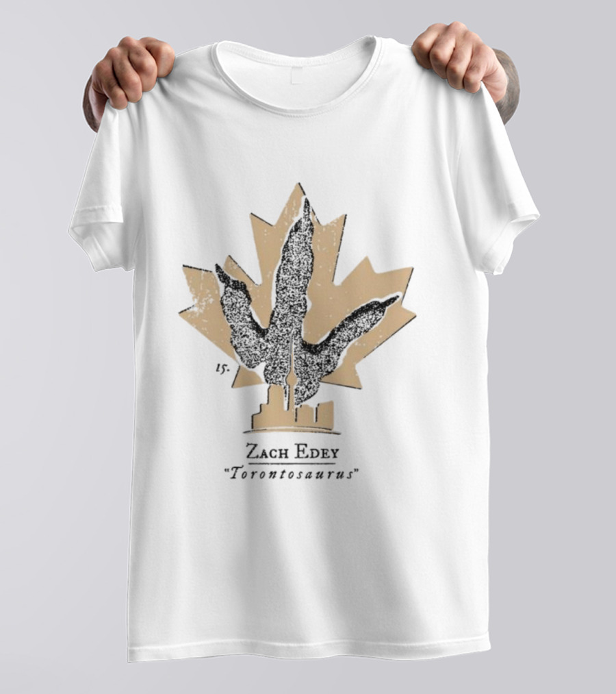Purdue Boilermakers Zach Edey Torontosaurus Maple Leaf City Skyline T-Shirt
