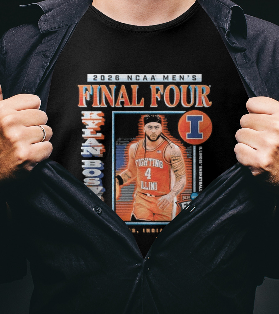 Kylan Boswell 2026 Final Four Fighting Illini NCAA March Madness T-Shirt