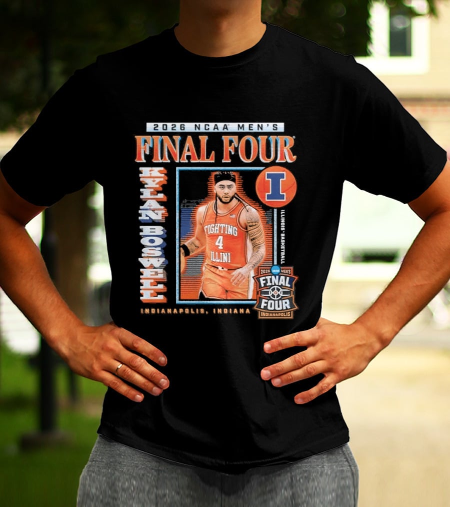 Kylan Boswell 2026 Final Four Fighting Illini NCAA March Madness T-Shirt