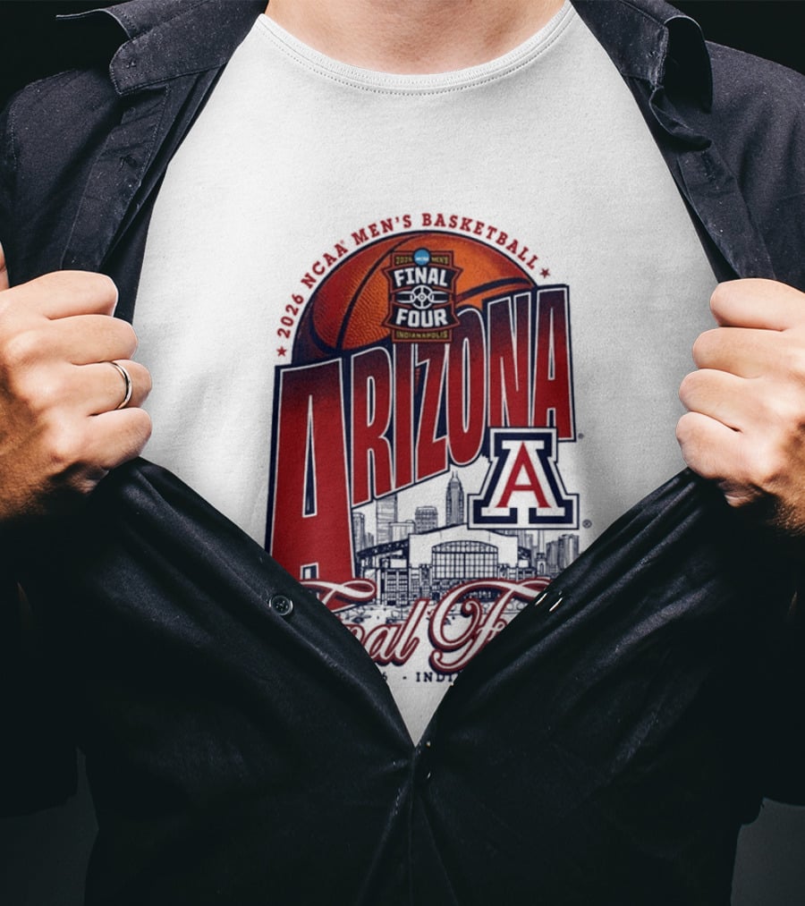 2026 NCAA Men's Basketball Arizona Wildcats Final Four Indianapolis April T-Shirt