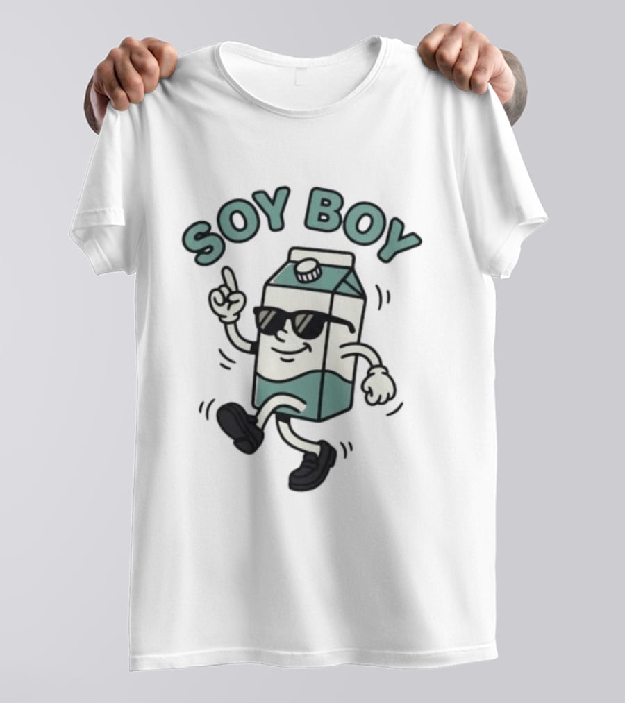 Soy Boy Milk Funny Cartoon T-Shirt