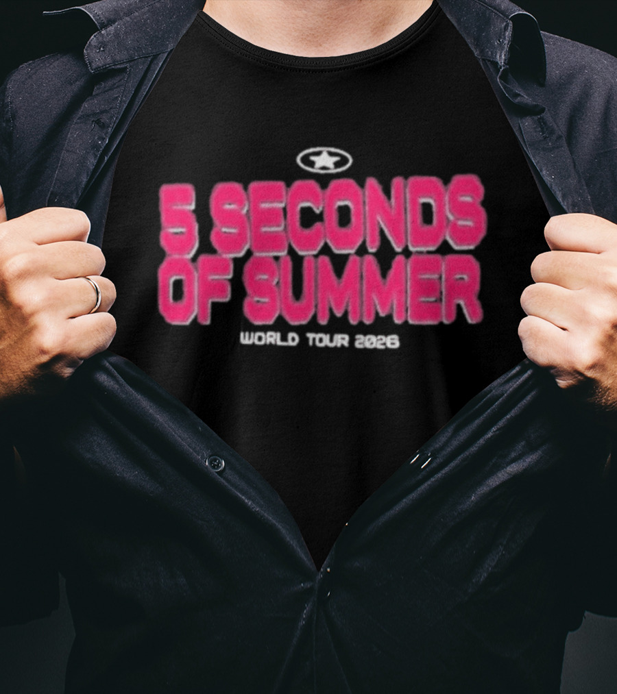 5 Seconds Of Summer World Tour 2023 Everyone's A Star T-Shirt