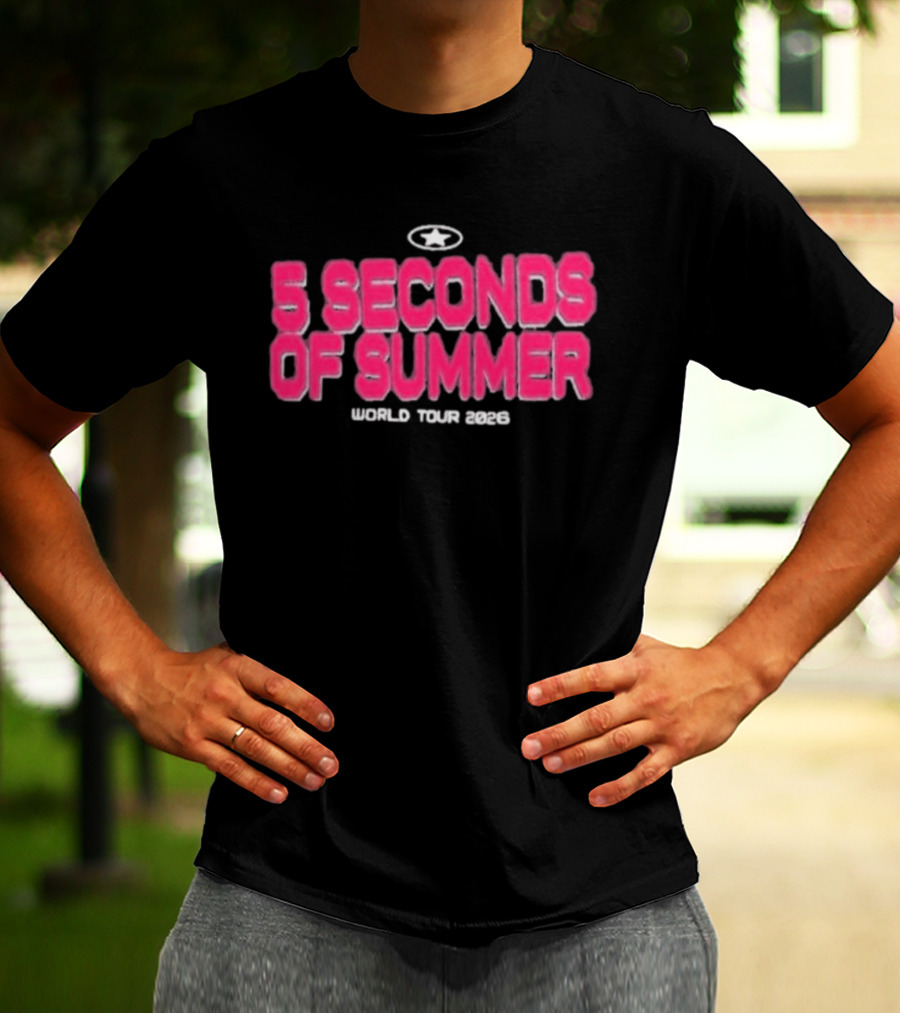 5 Seconds Of Summer World Tour 2023 Everyone's A Star T-Shirt
