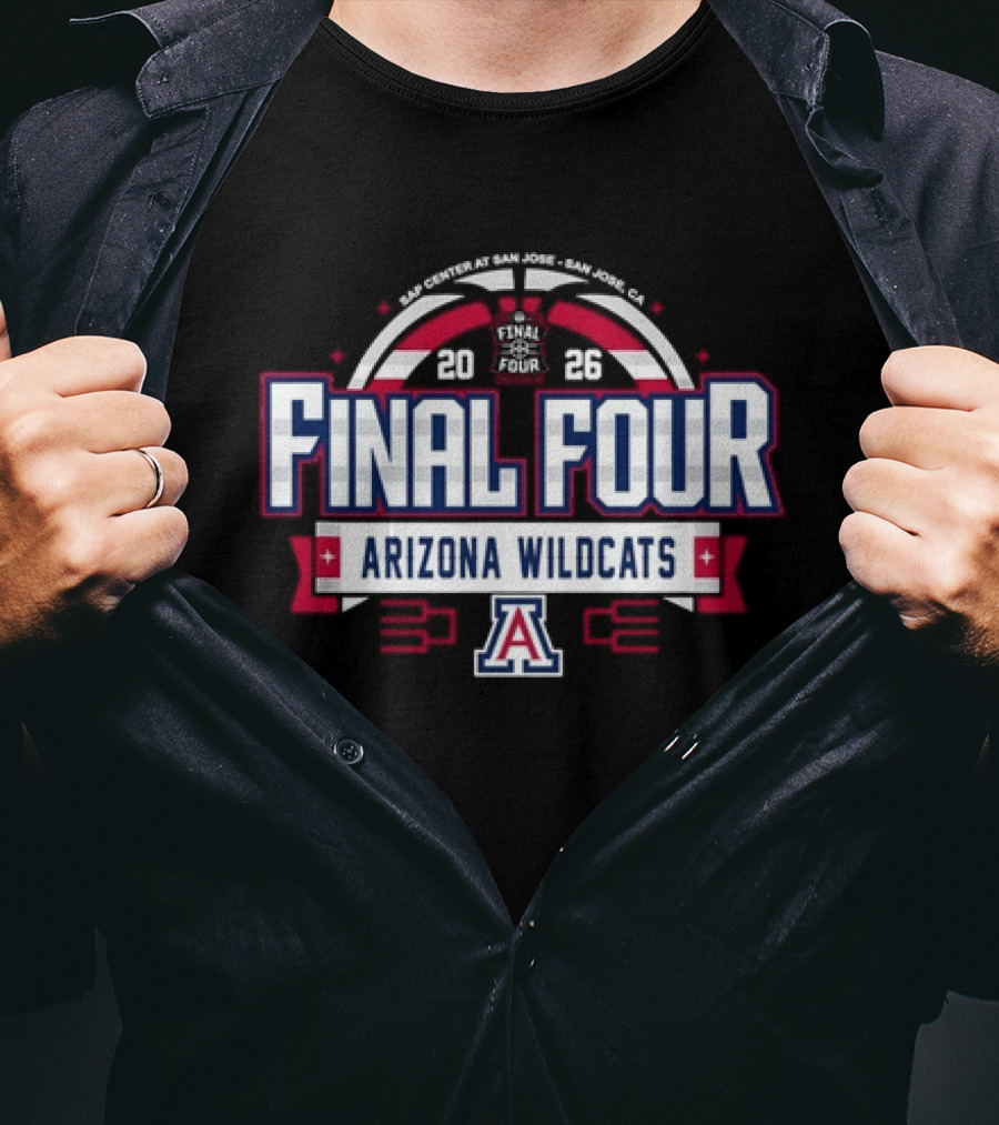 2026 Final Four Arizona Wildcats Basketball Tournament T-Shirt