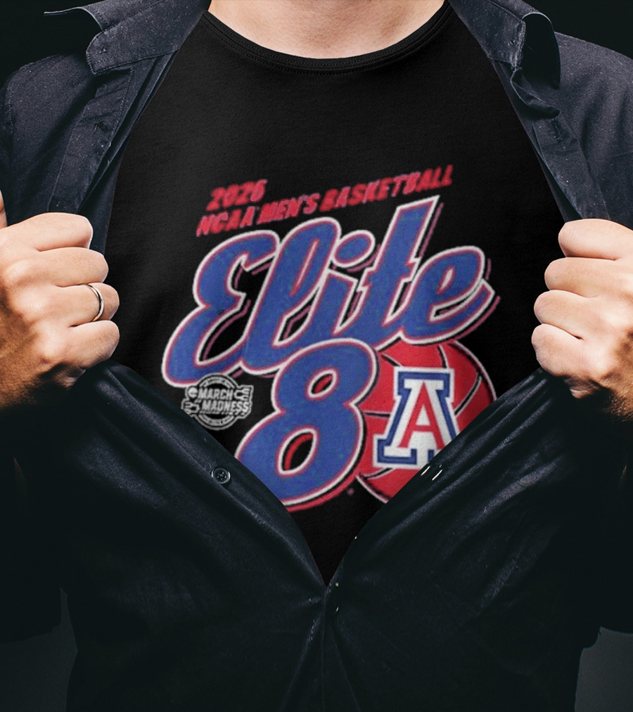 Arizona Wildcats 2026 NCAA Men's Basketball Elite 8 T-Shirt