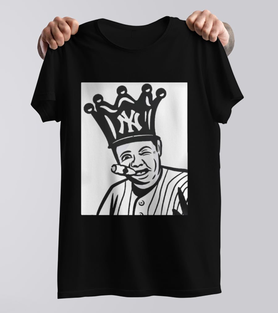Babe Ruth Cigar Crown NY Yankees Opening Day T-Shirt