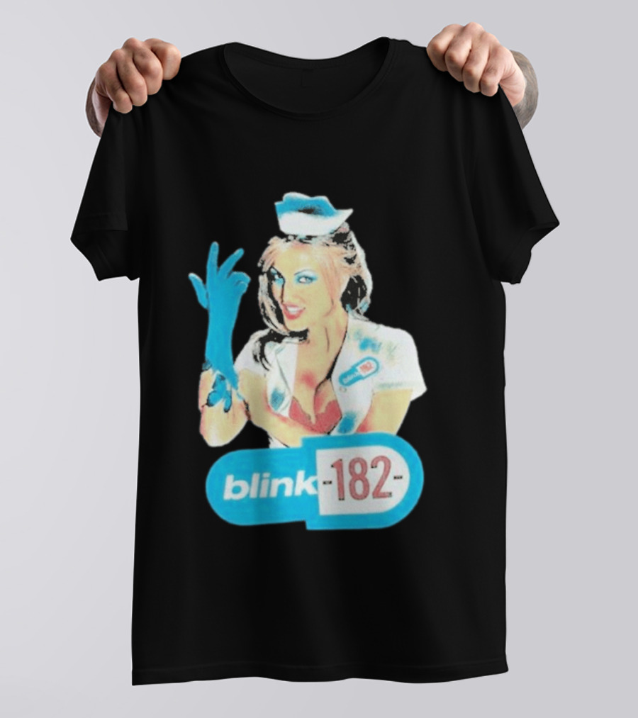 Blink 182 Enema Of The State Nurse Glove T-Shirt