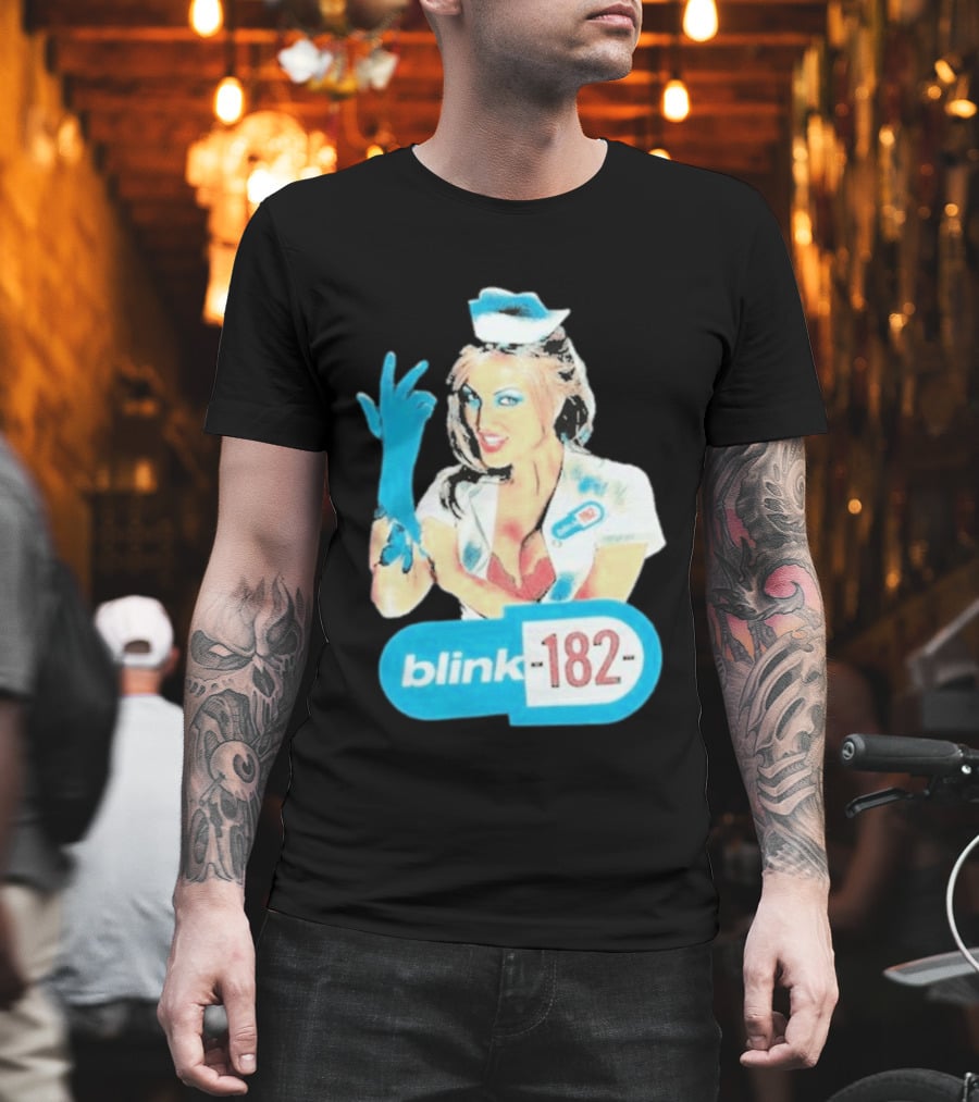 Blink 182 Enema Of The State Nurse Glove T-Shirt
