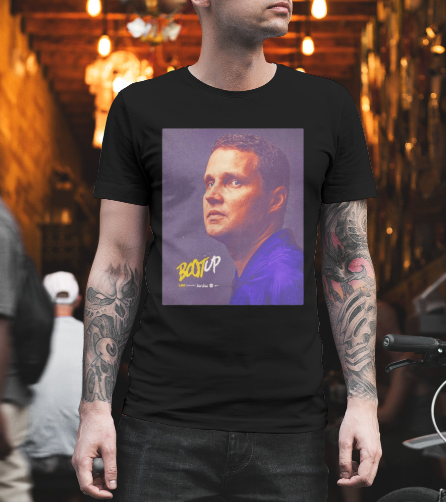 BOOT UP Will Wade LSU Nike Basketball Coach T-Shirt