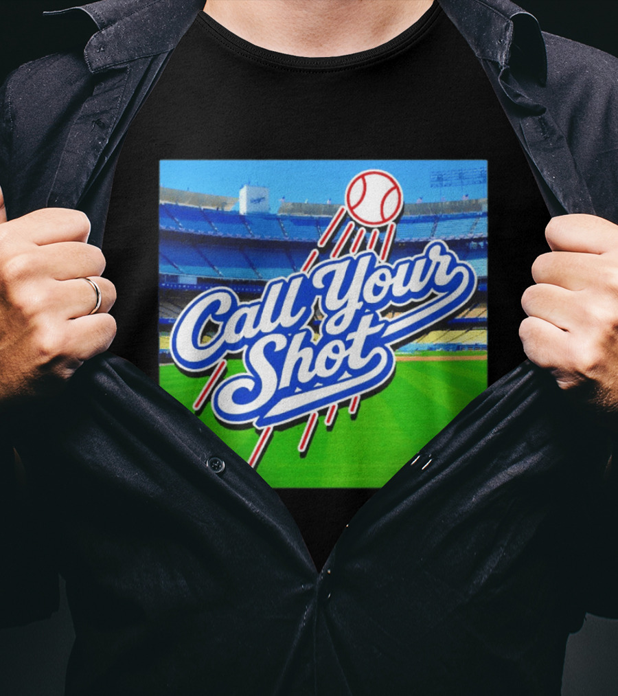Call Your Shot Los Angeles Dodgers Stadium Baseball T-Shirt