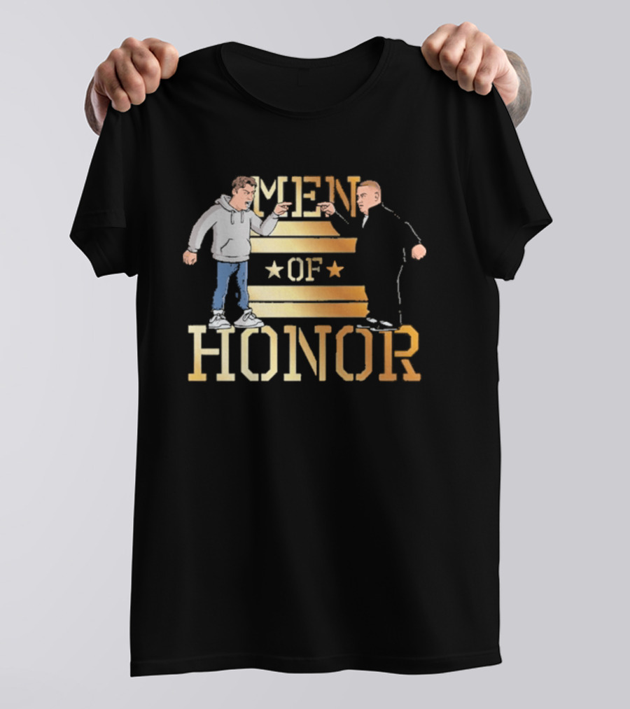 Men Of Honor Stars And Stripes Illustrations T-Shirt