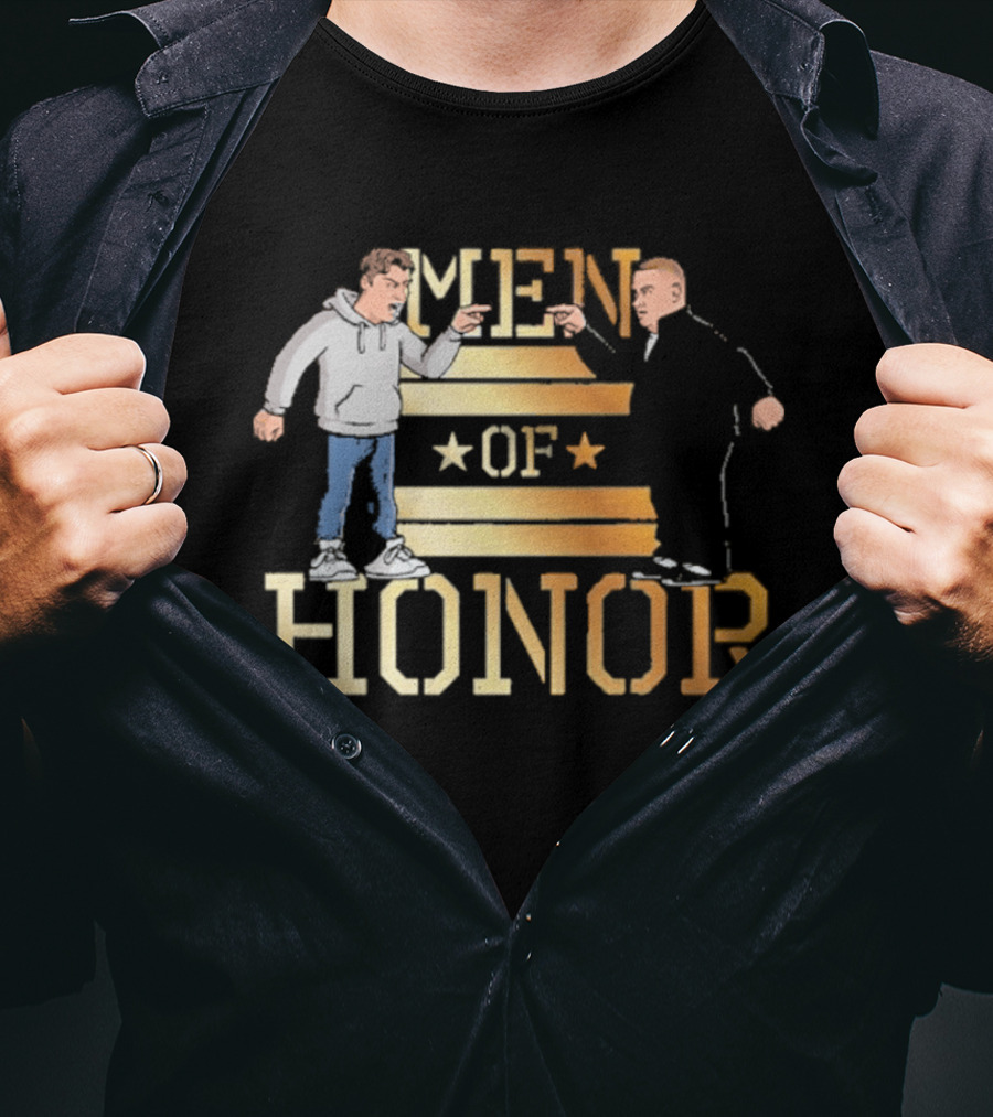 Men Of Honor Stars And Stripes Illustrations T-Shirt