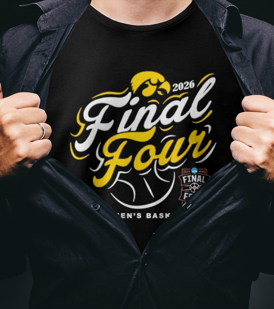 Iowa Hawkeyes 2026 Final Four NCAA Men's Basketball March Madness T-Shirt