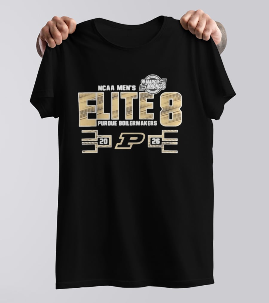NCAA Men's March Madness Elite 8 Purdue Boilermakers 2026 T-Shirt