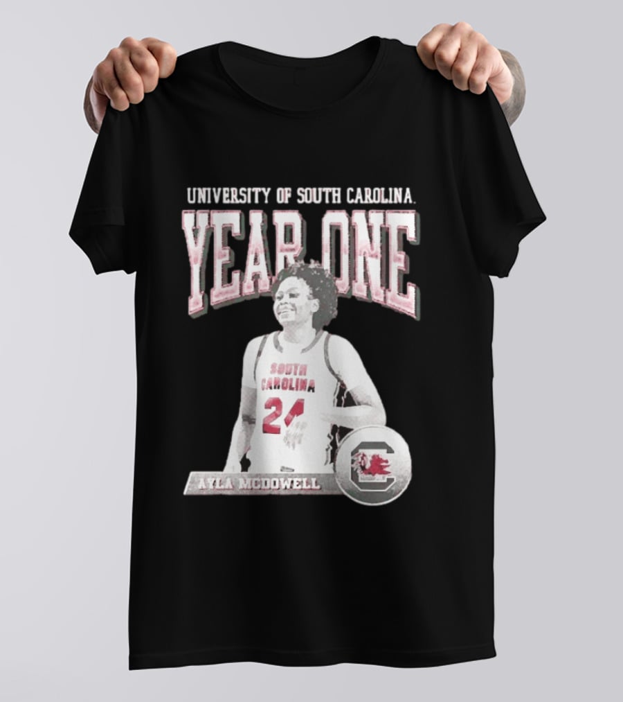 University Of South Carolina Year One Ayla McDowell South Carolina Gamecocks T-Shirt