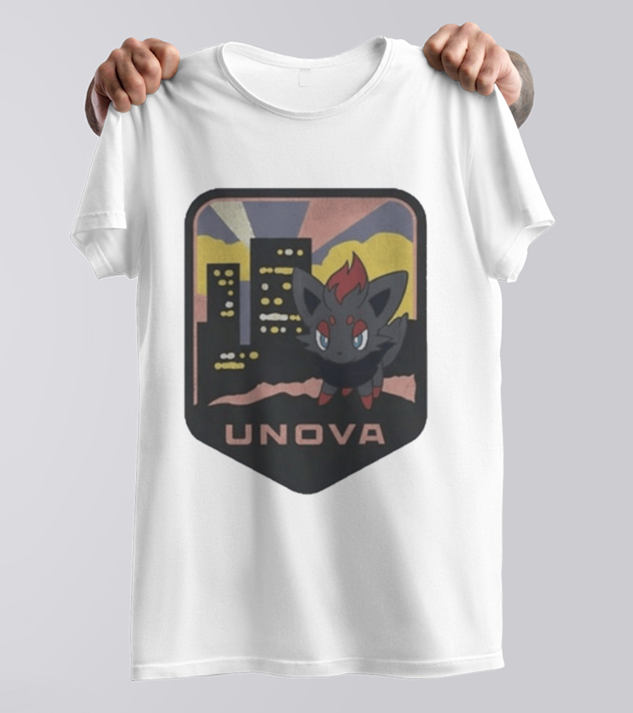 Unova Pokémon Zorua City Nightscape T-Shirt