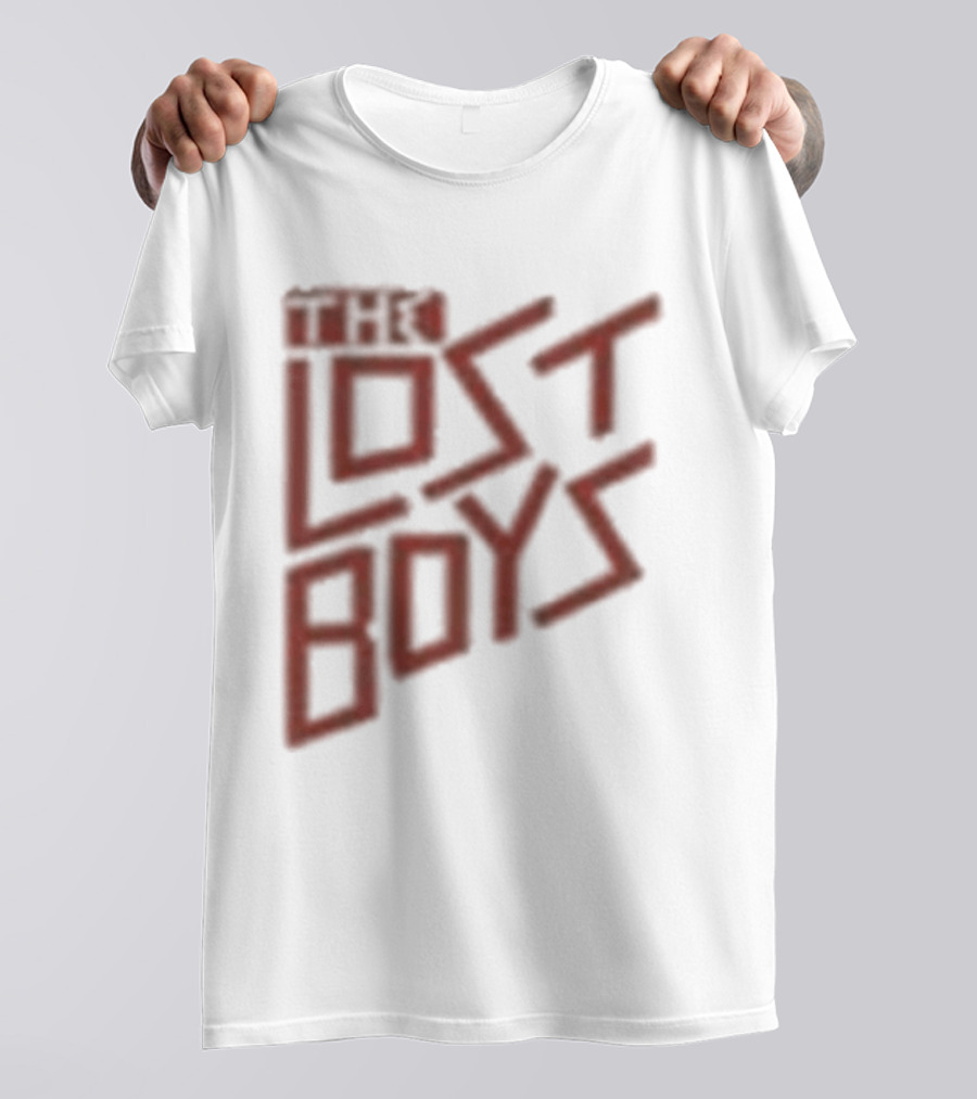 The Lost Boys Concert Crop Top 80s Retro Font T-Shirt