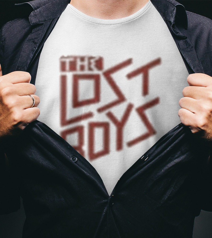 The Lost Boys Concert Crop Top 80s Retro Font T-Shirt