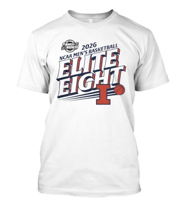 Illinois Fighting Illini NCAA Men's Basketball March Madness 2026 Elite Eight T-Shirt