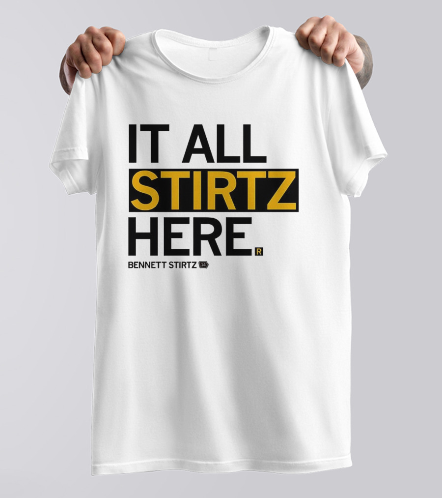 It All Stirtz Here Bennett Stirtz Iowa Hawkeyes Men's Basketball T-Shirt