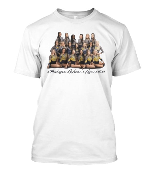 Michigan Wolverines Gymnastics Team 2023 50th Anniversary T-Shirt