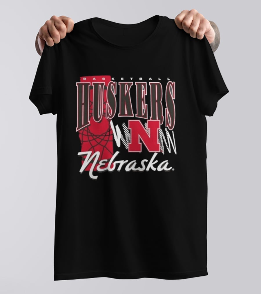 Basketball Huskers N Nebraska T-Shirt