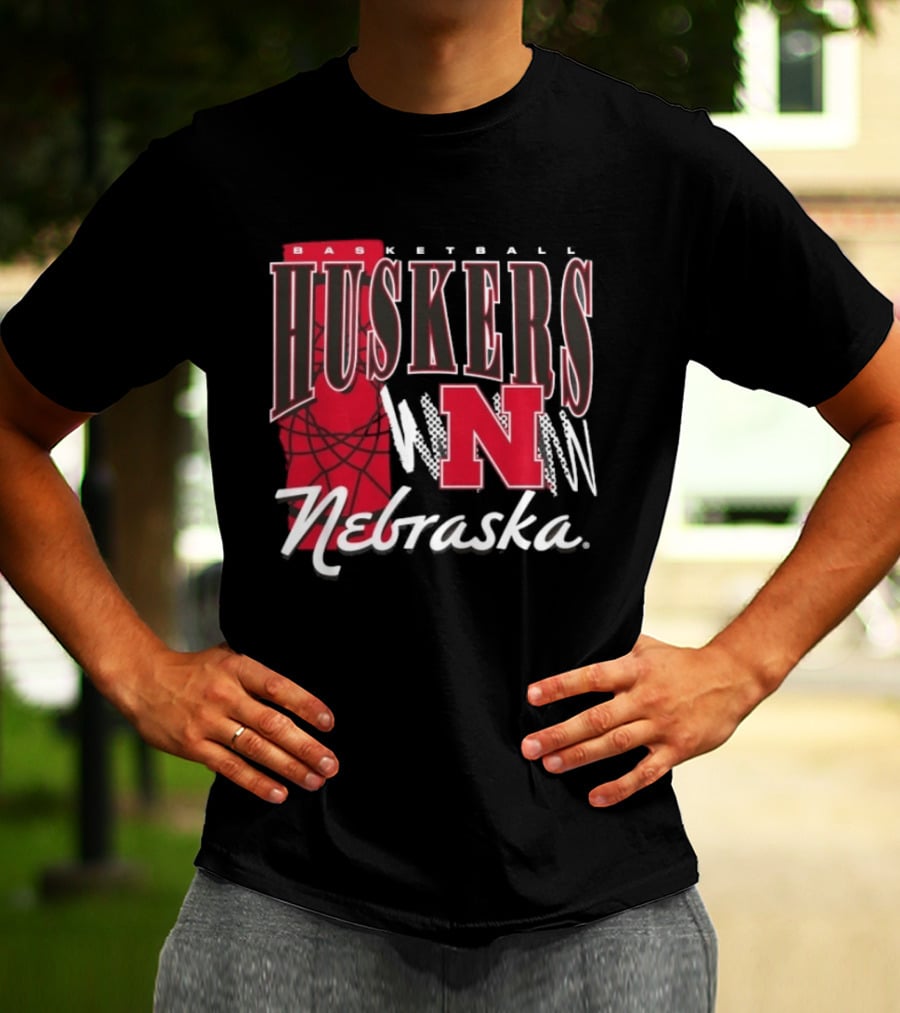 Basketball Huskers N Nebraska T-Shirt