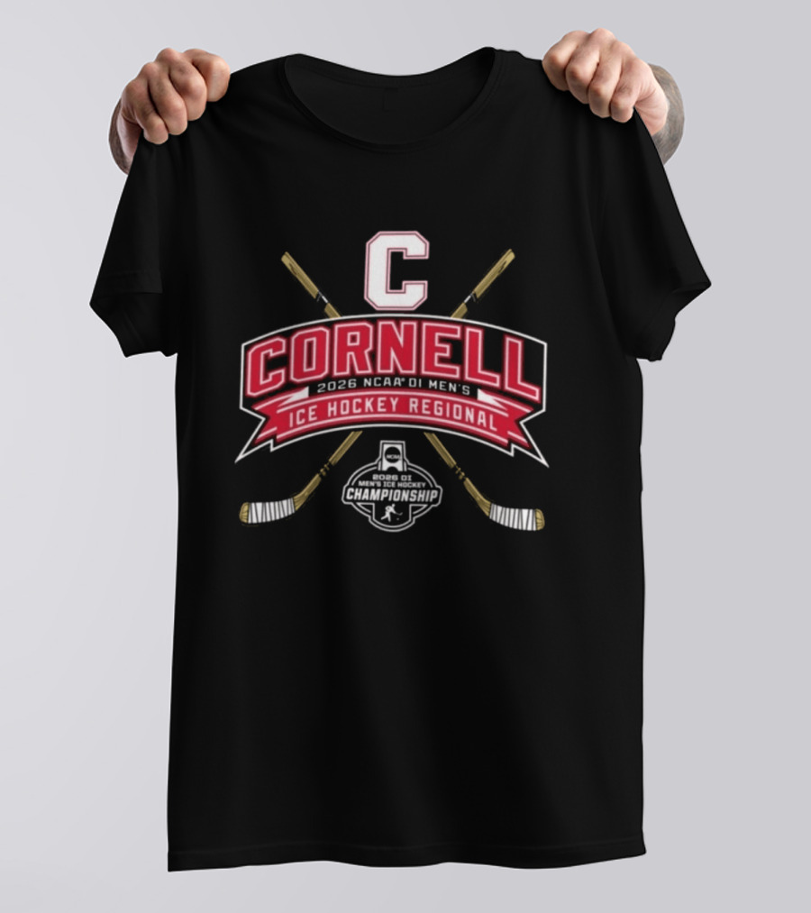 Cornell Big Red 2026 NCAA DI Men's Ice Hockey Regional Championship T-Shirt