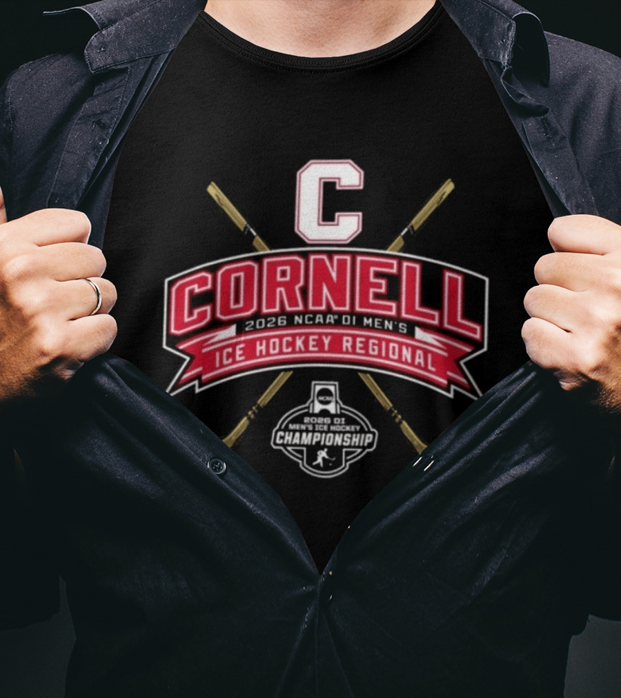 Cornell Big Red 2026 NCAA DI Men's Ice Hockey Regional Championship T-Shirt