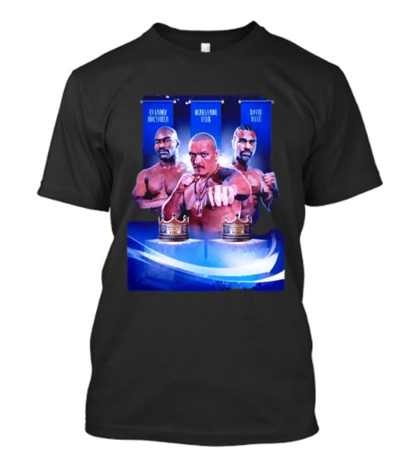 Oleksandr Usyk Evander Holyfield David Haye Boxing Cruiserweight King Patterson Collage T-Shirt