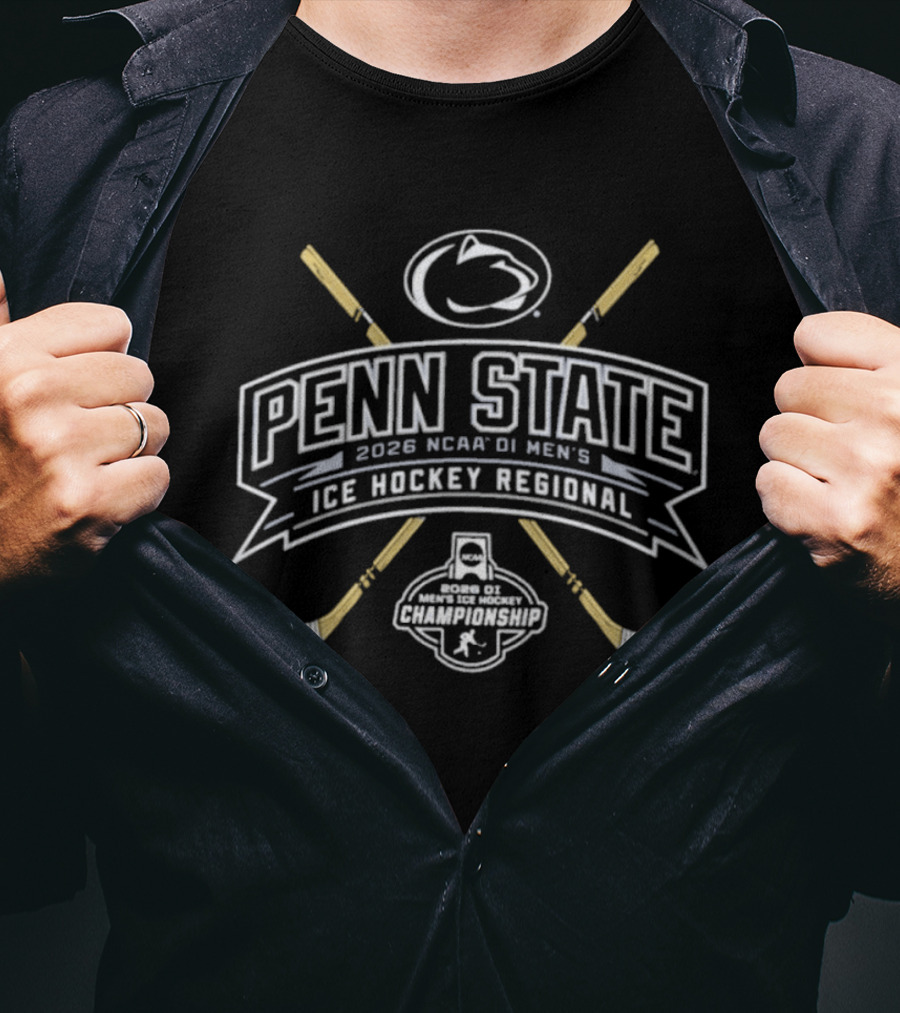 Penn State Nittany Lions 2026 NCAA DI Men's Ice Hockey Regional Championship T-Shirt