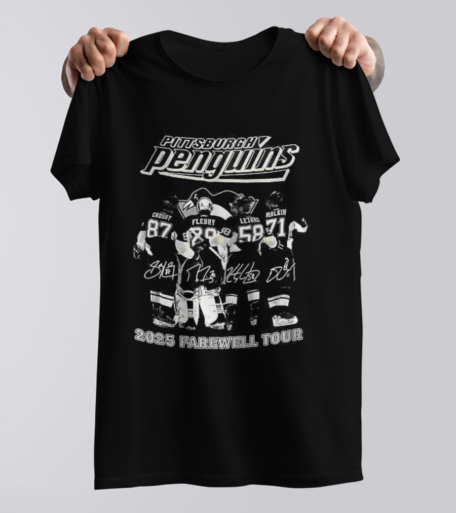 Pittsburgh Penguins 2025 Farewell Tour Celebration Go Pens Go T-Shirt