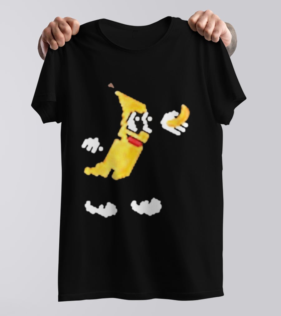Spacex Banana Pixelated Cartoon T-Shirt