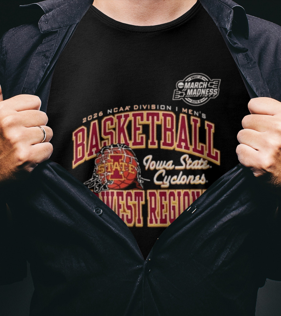 Iowa State Cyclones 2026 NCAA Division I Men's Basketball Midwest Regional T-Shirt