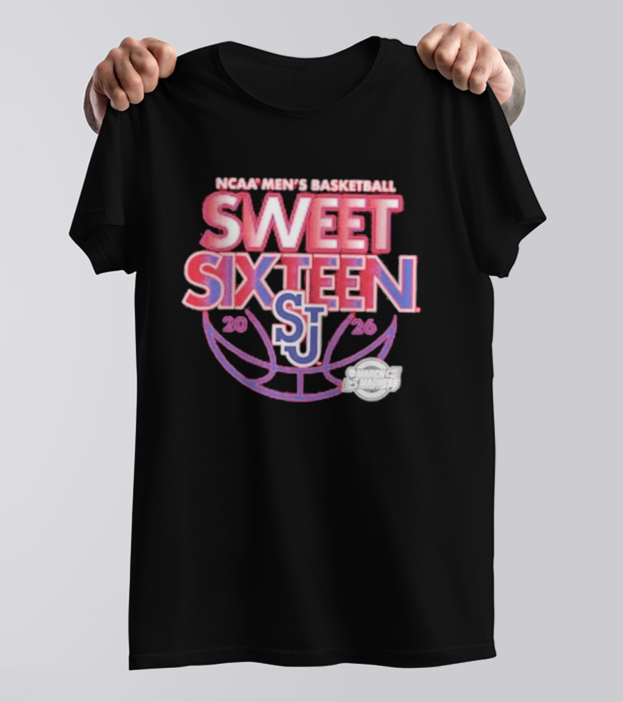 NCAA Men's Basketball Sweet Sixteen 2026 St. John's Red Storm T-Shirt