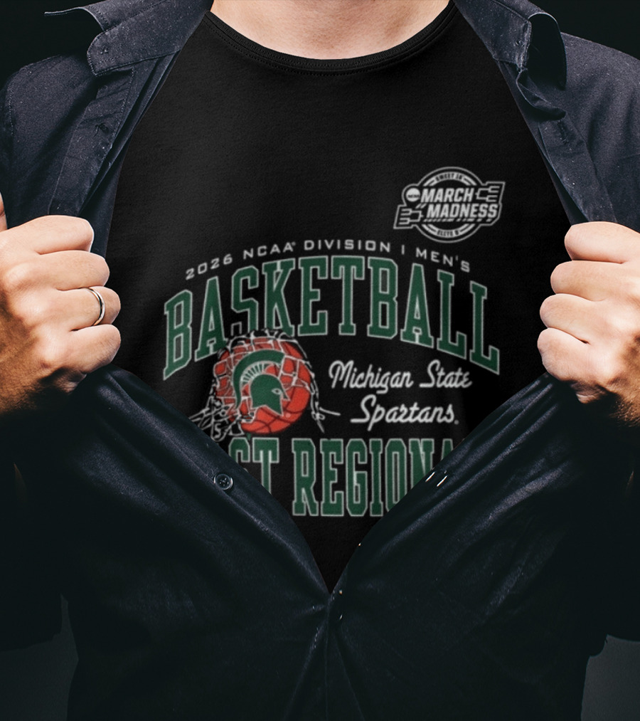 Michigan State Spartans 2026 NCAA Division I Men's Basketball East Regional T-Shirt