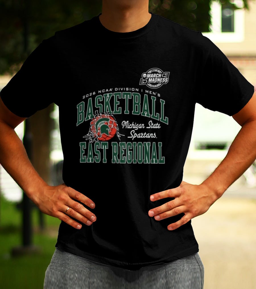 Michigan State Spartans 2026 NCAA Division I Men's Basketball East Regional T-Shirt