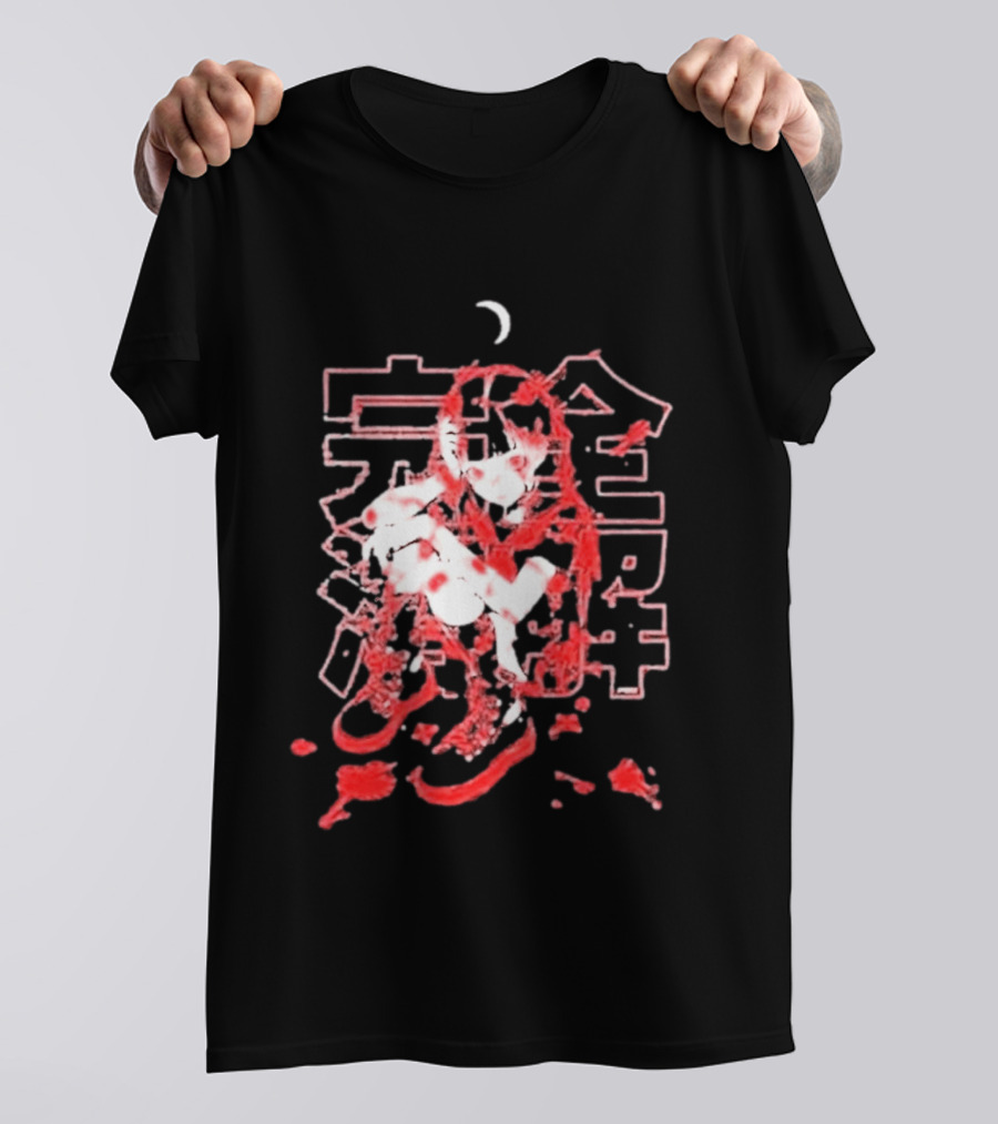 Umai Clothing Crimson Decay Heavyweight Japanese Kanji Manga T-Shirt