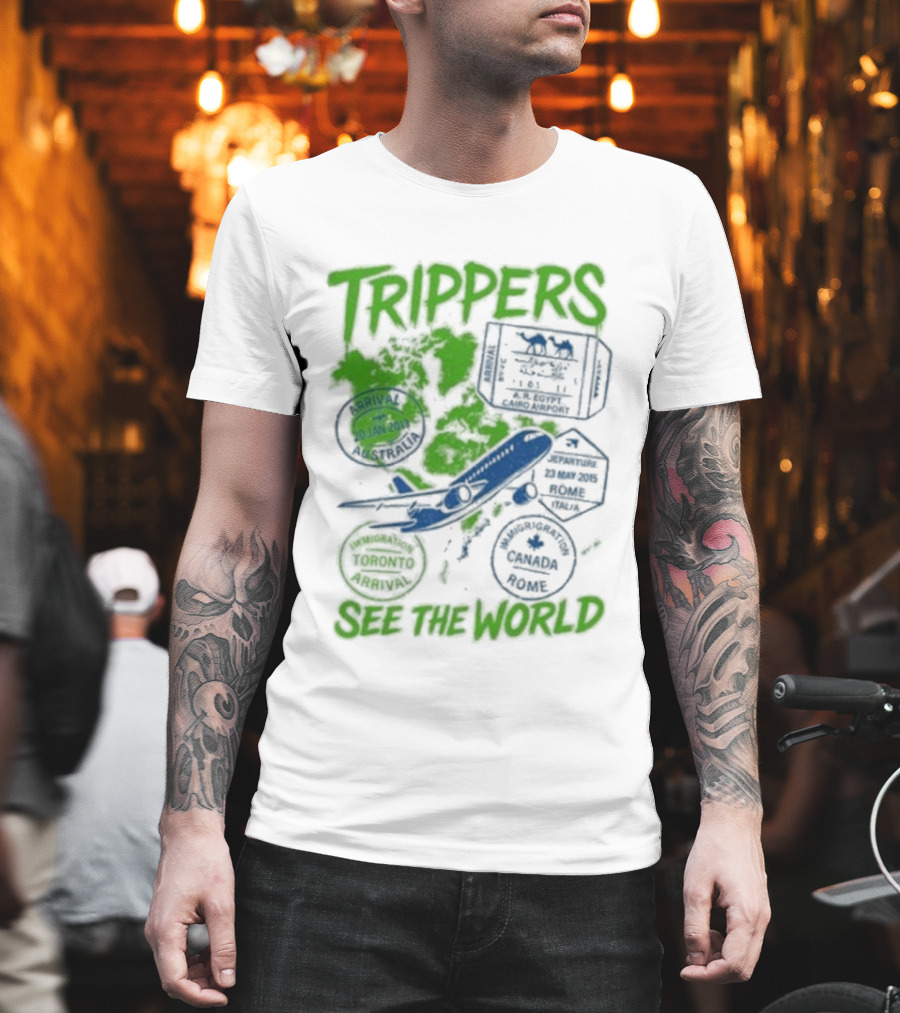 Trippers Travel Explore Adventure See The World T-Shirt