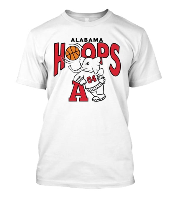 Alabama Hoops Basketball Elephant 04 Sports Team T-Shirt