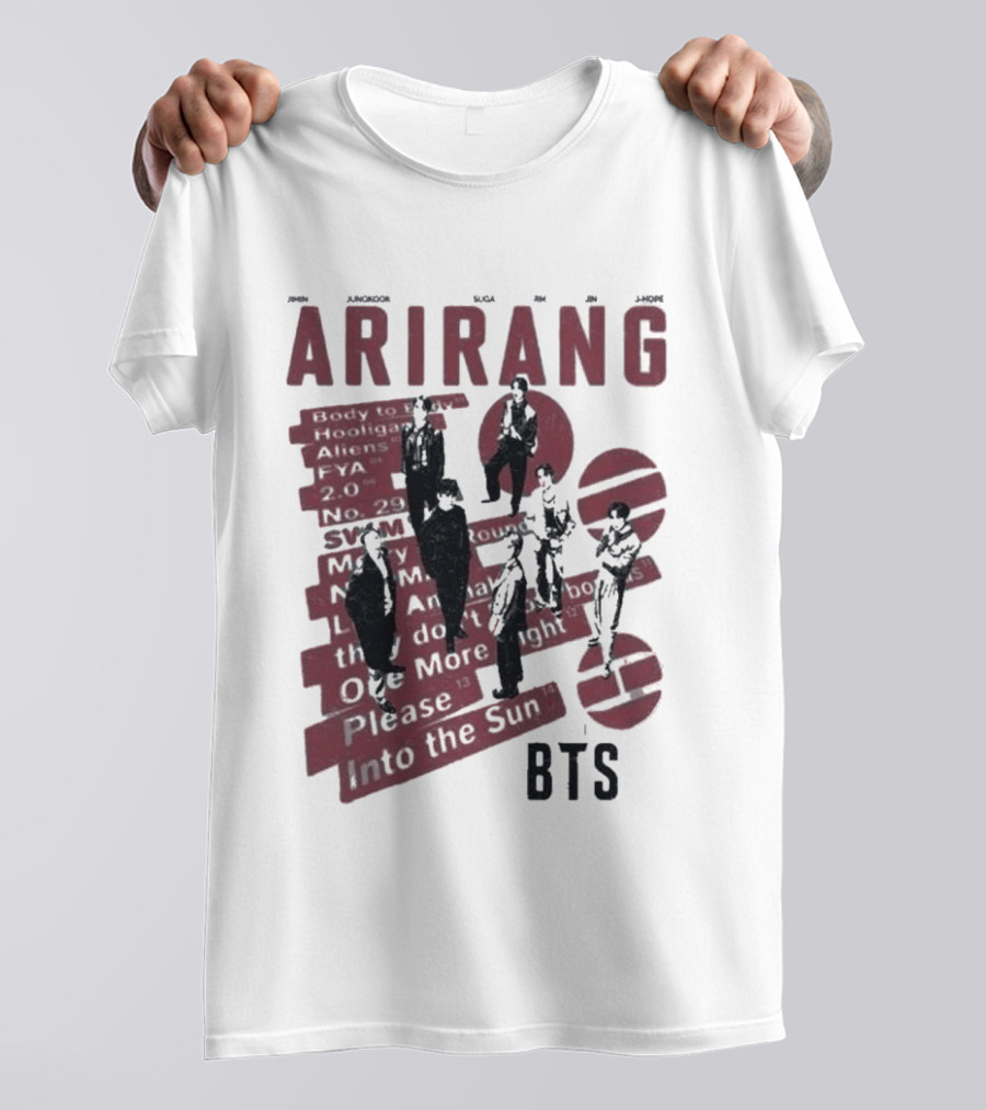 Arirang BTS Kpop Comfort Colors Jungkook Jimin Suga RM V Jin Jhope T-Shirt