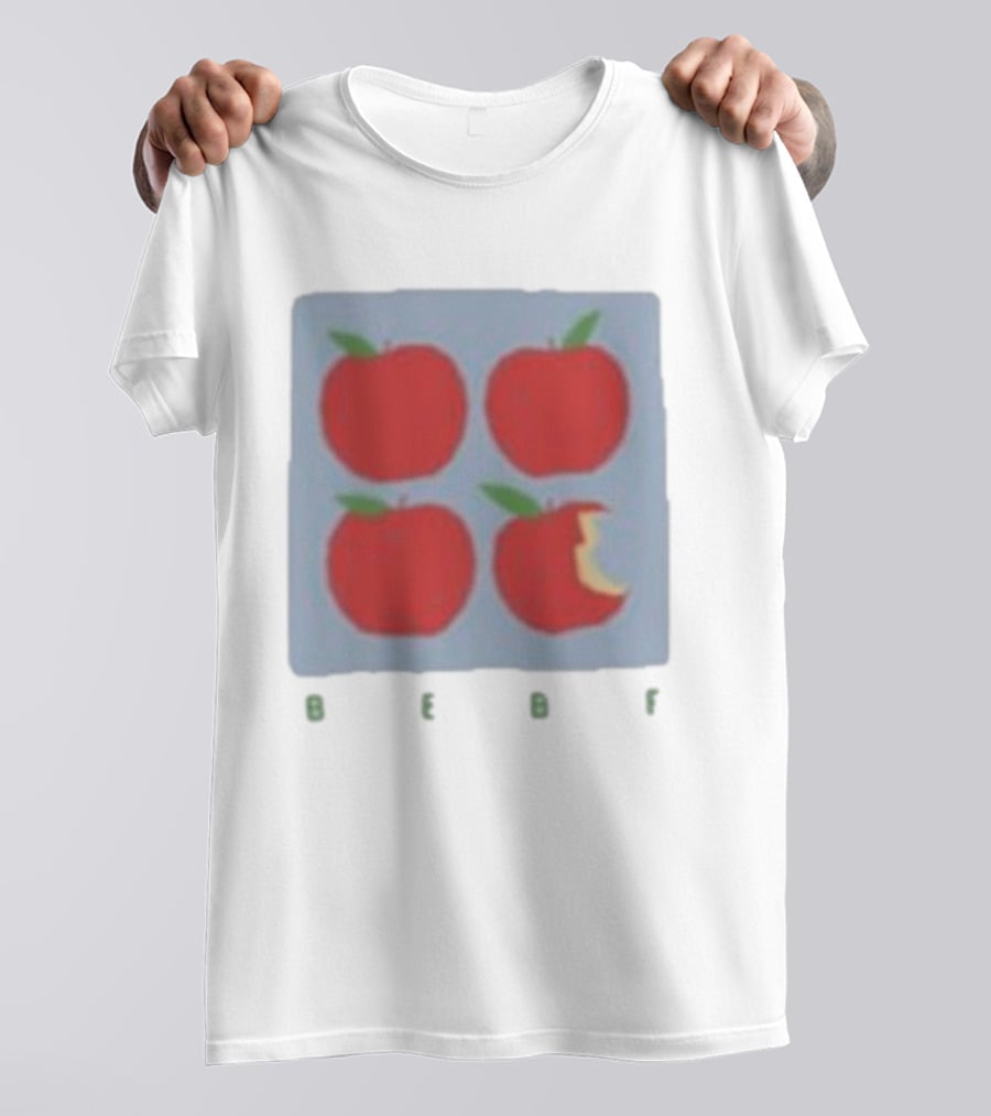 Bebe Stockwell Apple Pop Art Four Red Apples With Bite T-Shirt