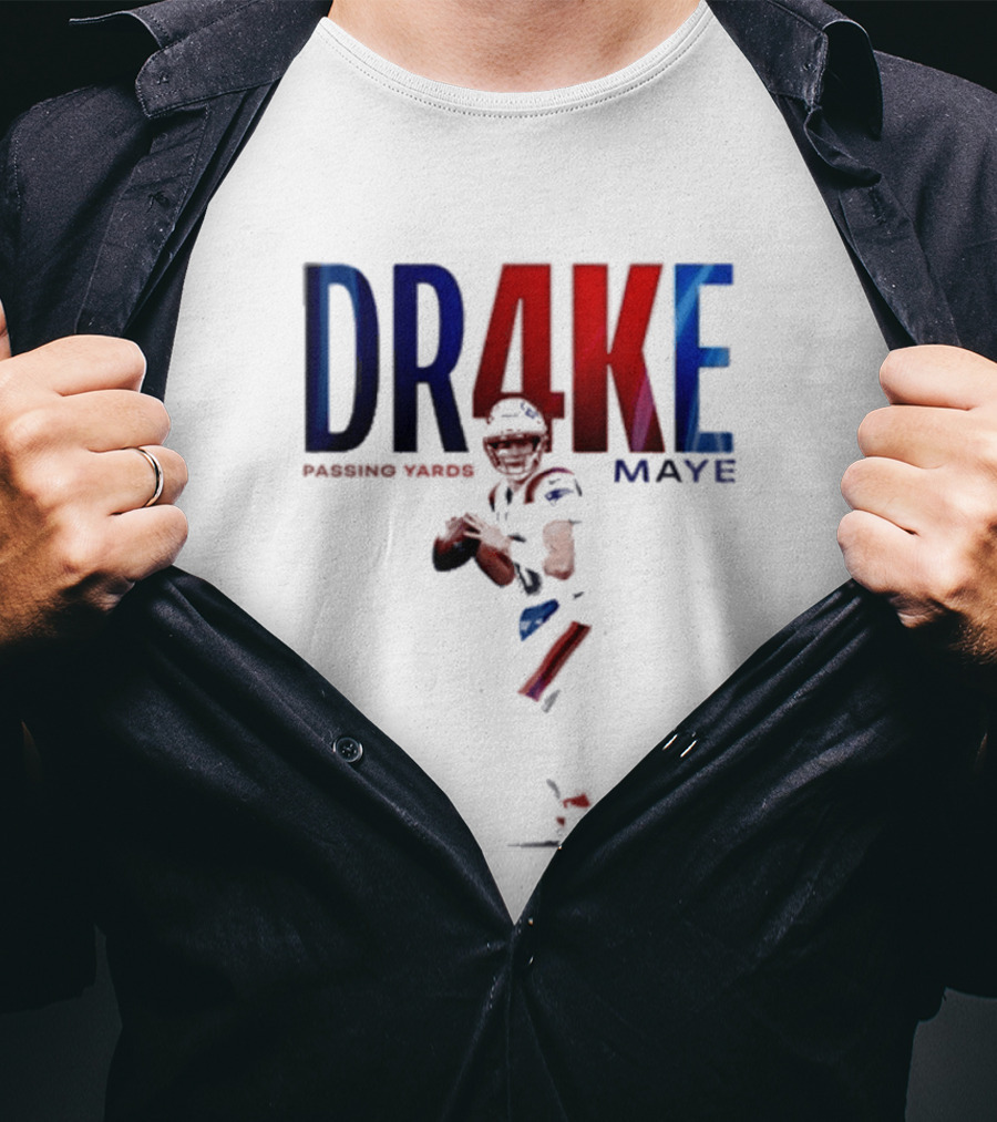 DRAKE MAYE 4K Passing Yards Football Quarterback T-Shirt