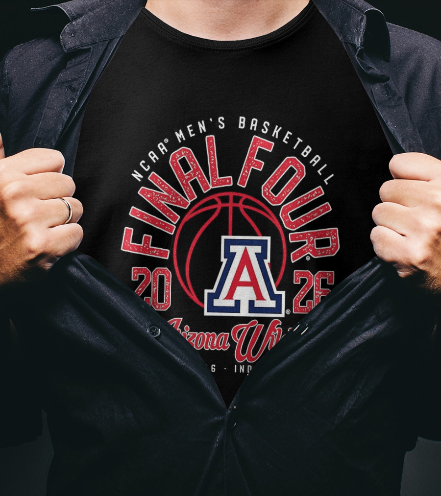 2026 NCAA Men's Basketball Final Four Arizona Wildcats Tournament T-Shirt