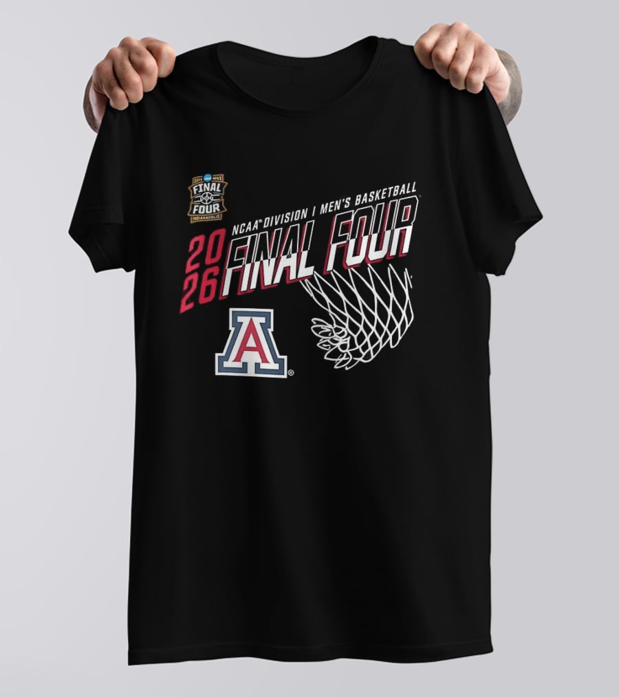 Arizona Wildcats 2026 NCAA Division I Men's Basketball Final Four Indiana T-Shirt