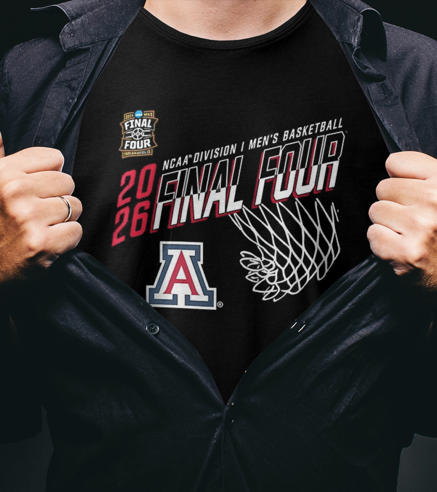 Arizona Wildcats 2026 NCAA Division I Men's Basketball Final Four Indiana T-Shirt