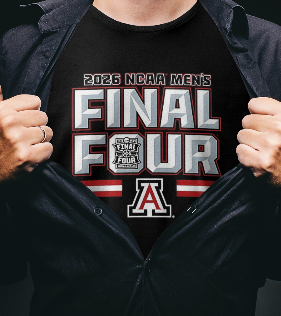 Arizona Wildcats Men's Basketball NCAA Final Four 2026 T-Shirt