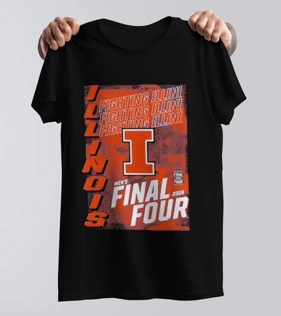 Illinois Fighting Illini Men's Final Four 2026 Basketball T-Shirt