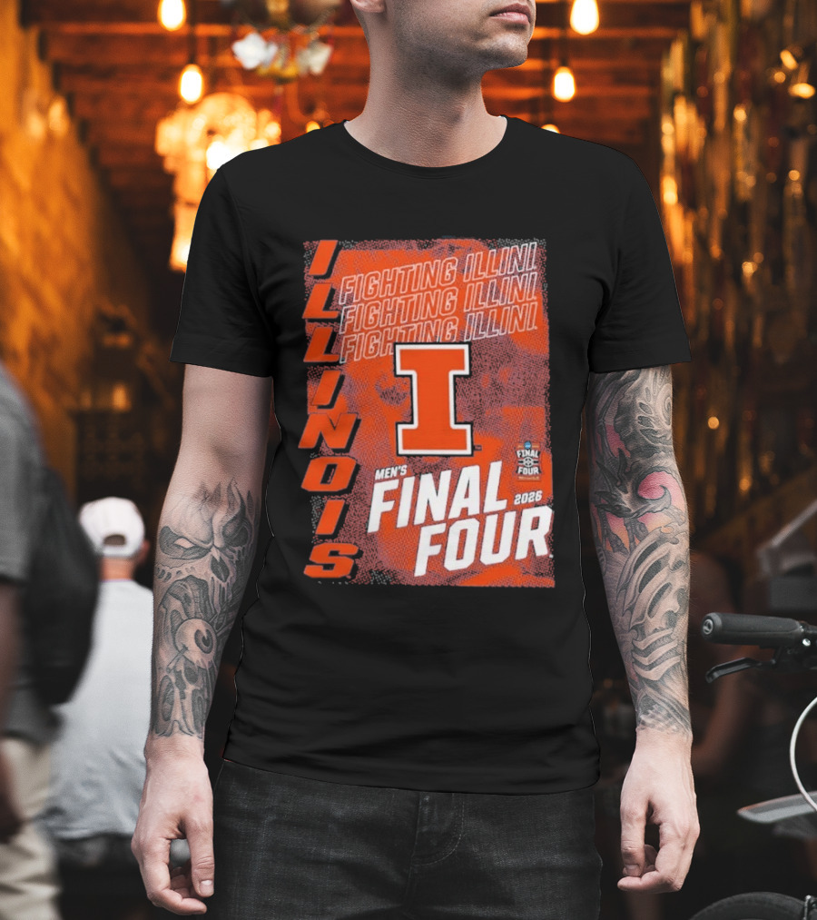 Illinois Fighting Illini Men's Final Four 2026 Basketball T-Shirt